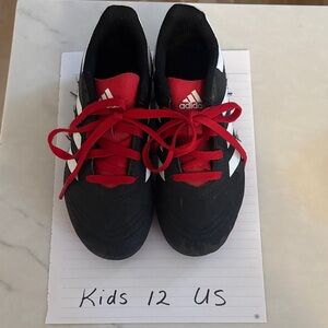 Adidas Kids Black and Red Sneakers kids 12